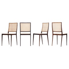 Silla GB01 de estilo «Mid-Century Modern» en palisandro, diseñada por Geraldo de Barros, década de 1950