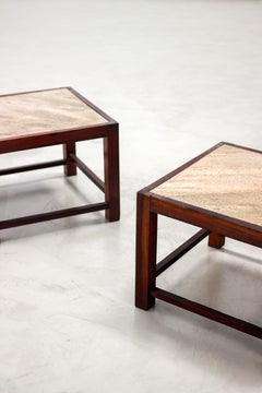 Mid-Century Modern Brazilian Rosewood Side Table, 1970s