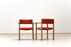Mid-Century Modern Solid Wood Armchair, 1970's