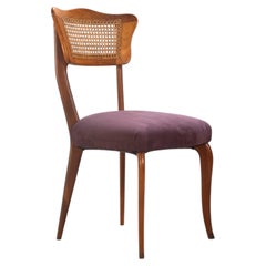Stuhl im Mid-Century-Modern-Stil „Caviuna and Cane“ von Giuseppe Scapinelli, 1950er Jahre