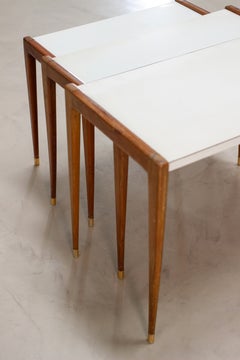 Mid-Century Modern Set of Formica and Peroba Wood Side Tables, 1960s