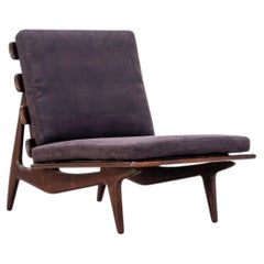 Poltrona Hauner in palissandro in stile Mid-Century Modern di Sergio Rodrigues, OCA, 1954