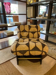 Upholstered armchair featuring premium Misia fabric