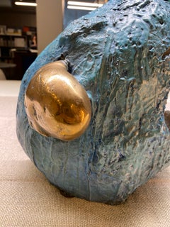 Zeitgenössische Skulptur aus Metallguss