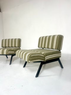 Pair of "Panchetto" Chairs by Rito Valla for IPE, Italy, 1960s