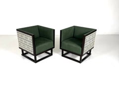 Josef Hoffmann Pair of "Cabinett" Chairs for Wittmann