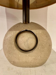 Travertine Table Lamp, Vintage Style, Italy, 1960s