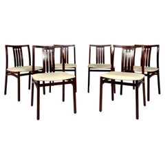 Sillas de comedor de mediados de siglo, juego de 6, Italia, década de 1960