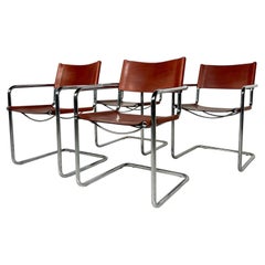 Set of 4 Cantilever Chairs By Matteo Grassi, Italy, 1970s