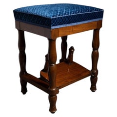 Balny jeune - tabouret de bibliothèque à système vers 1810 - acajou et velours