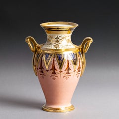 Manufacture de Halley, vers 1800 - rare vase balustre à décor "arabesque" - Cons