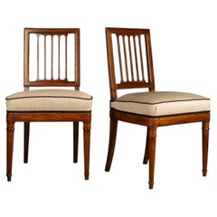 Georges Jacob - paire de chaises vers 1790, livrée pour les Tuileries - cabinet