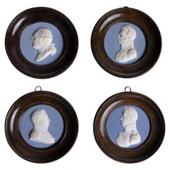 Manufacture de Sèvres pour le duc de Doudeauville - suite de 4 médaillons en bis