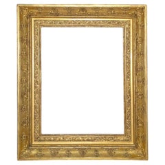 France, époque Empire, Restauration - important cadre finement décoré - bois dor