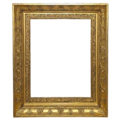 France, époque Empire, Restauration - important cadre finement décoré - bois dor