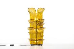 Impressive ‘Tower of Leaves’ Floor Lamp by Carlo Nason for Mazzega