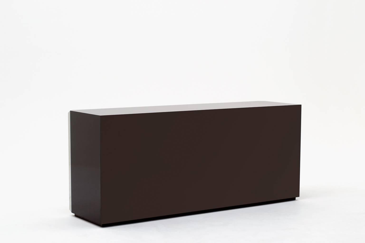 Taupe Colored Sideboard by Willy Rizzo, 1972 3