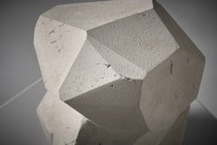 Unique Cubist Sandstone Sculpture, France 1960s