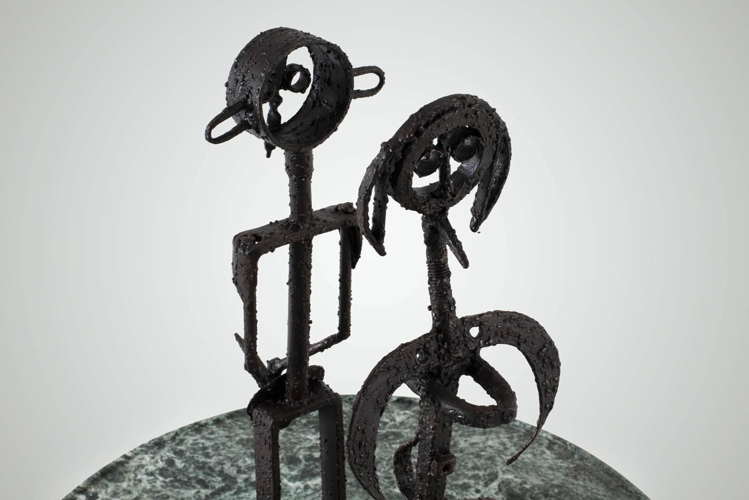 Metal African Tribe Sculptures by Frits Vogel