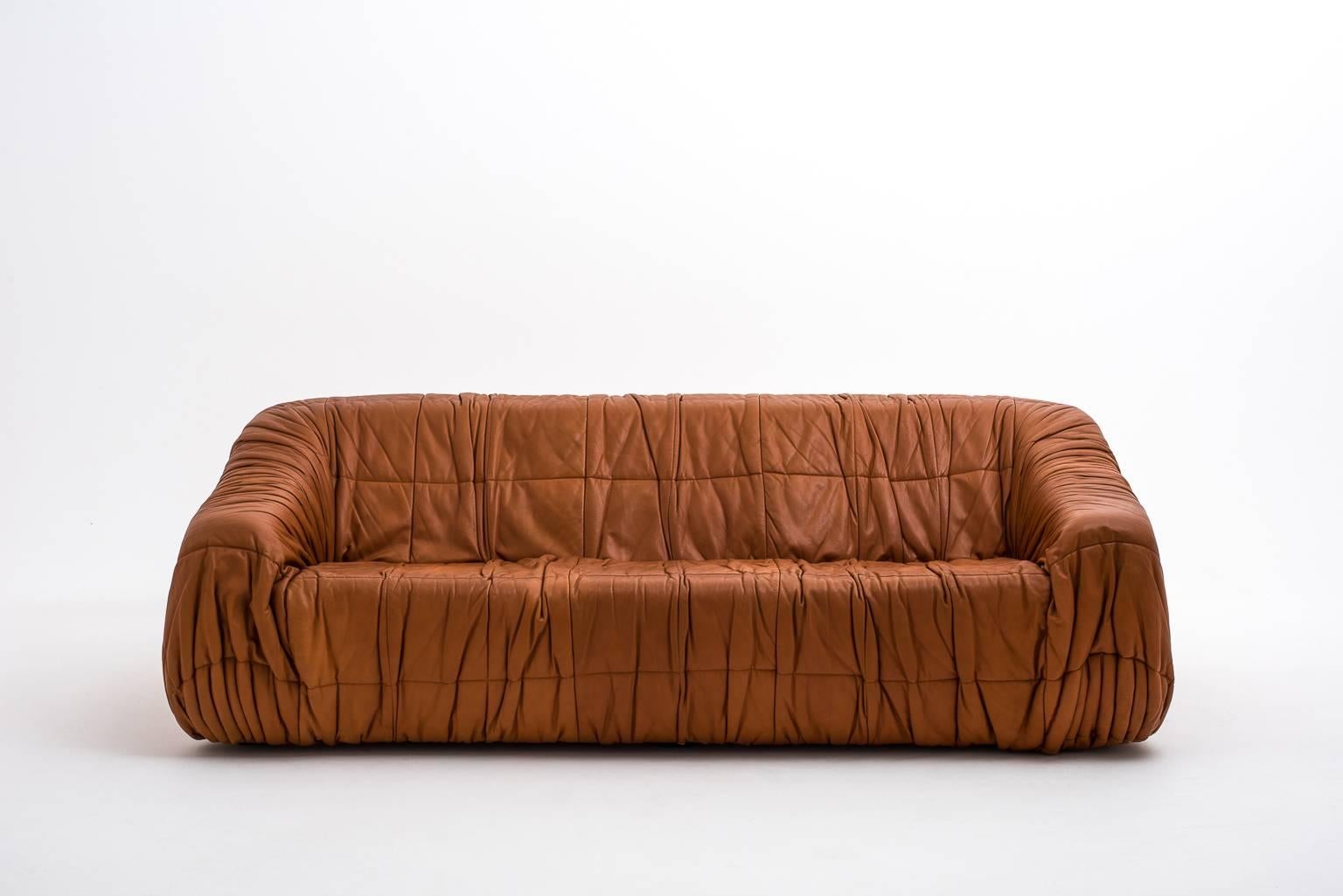 Mid-Century Modern 'Piumino' Sofa by De Pas, D'urbino & Lomazzi for Dell'Oca