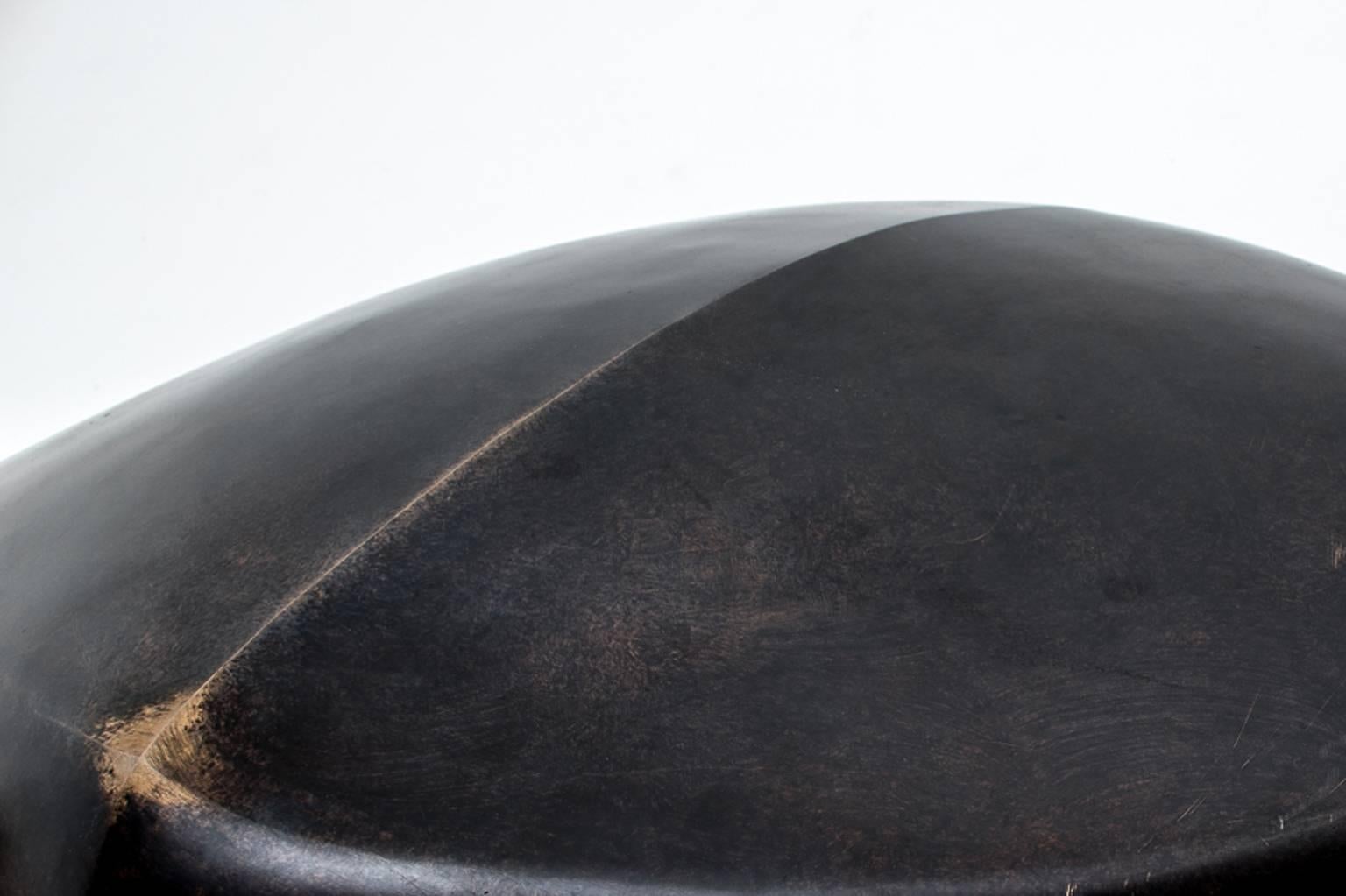 Lacquered Large Abstract Bronze Sculpture by P. Van Mourik, 1976