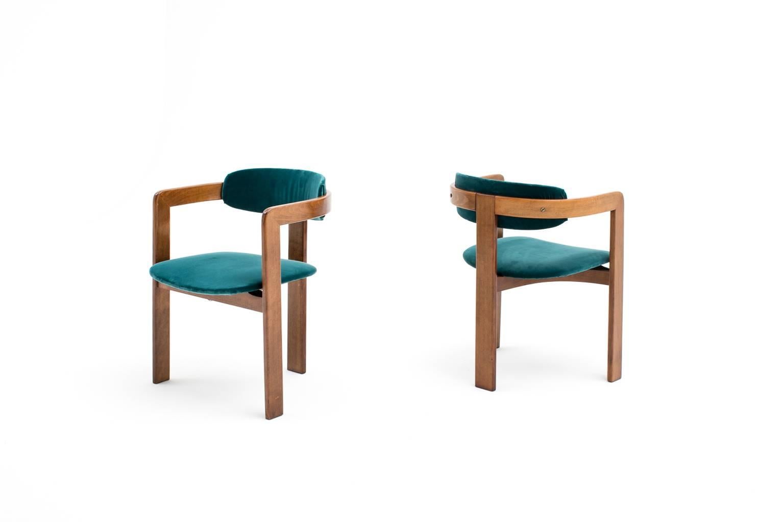 Mid-Century Modern Set of Six Italian Bentwood Dining Chairs