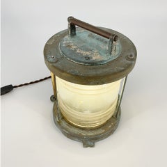 Lampada marittima Perko in bronzo vintage