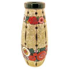 Amphora Turn Teplitz Ceramic Vase made in Czechoslovakia, sold in Belgium