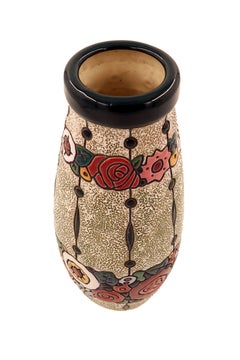Amphora Turn Teplitz Ceramic Vase made in Czechoslovakia, sold in Belgium