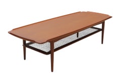Mesa de centro de teca de los años 60, diseñada por Poul Jensen para Selig