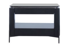 Universal Nina Magon Iris Nightstands in Ebony, a Pair