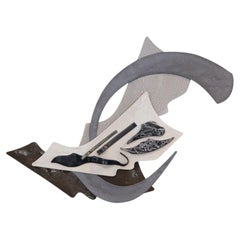 Scultura artistica da parete in ceramica Gibson