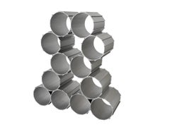 Botellero modular de aluminio con sistema de encaje de los años 70