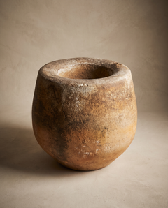 Antique Hand-Carved Stone Mortar for Kava and Herbs