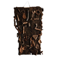 West African Hunter's Protective Tunic with Ritual Amulets — 20th Century