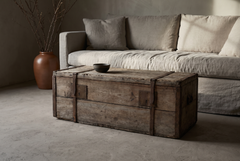 Antique Pine Trunk, 19th Century European, Hand-Forged Iron