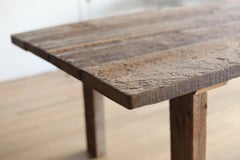 Reclaimed Old-Growth California Barn Redwood Dining Table, 110 Inches