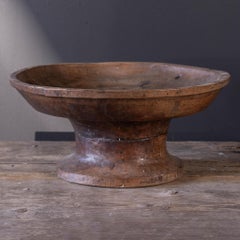 Antique Square Wooden Pedestal Display Stand