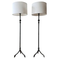 Forged Iron Tripod Floor Lamp