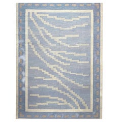 1950's Swedish wool rug flatweave by Anna Johanna Ångström