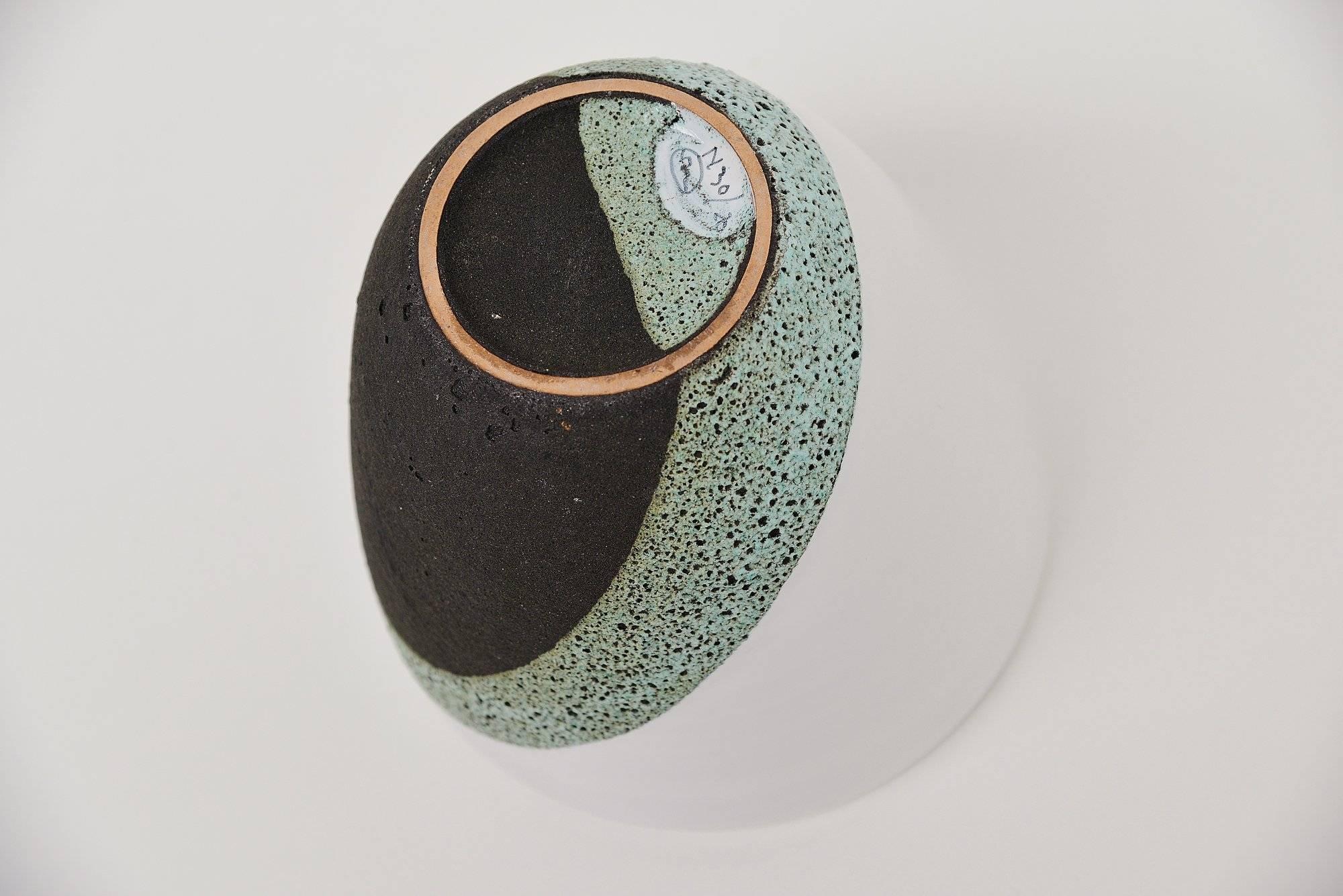 Glazed Ettore Sottsass Jr. Ceramic Pot by Bitossi, Italy, 1958