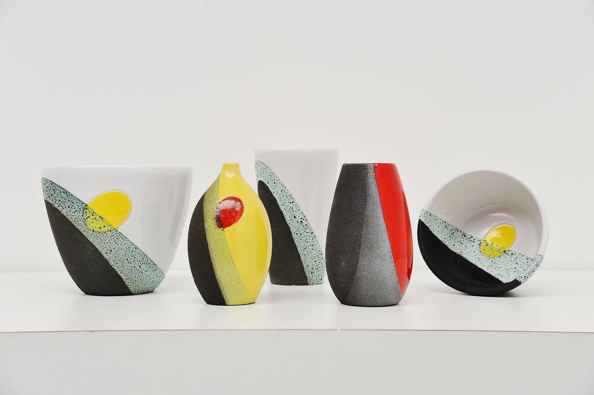 Ettore Sottsass Jr. Ceramic Pot by Bitossi, Italy, 1958 In Excellent Condition In Roosendaal, NL