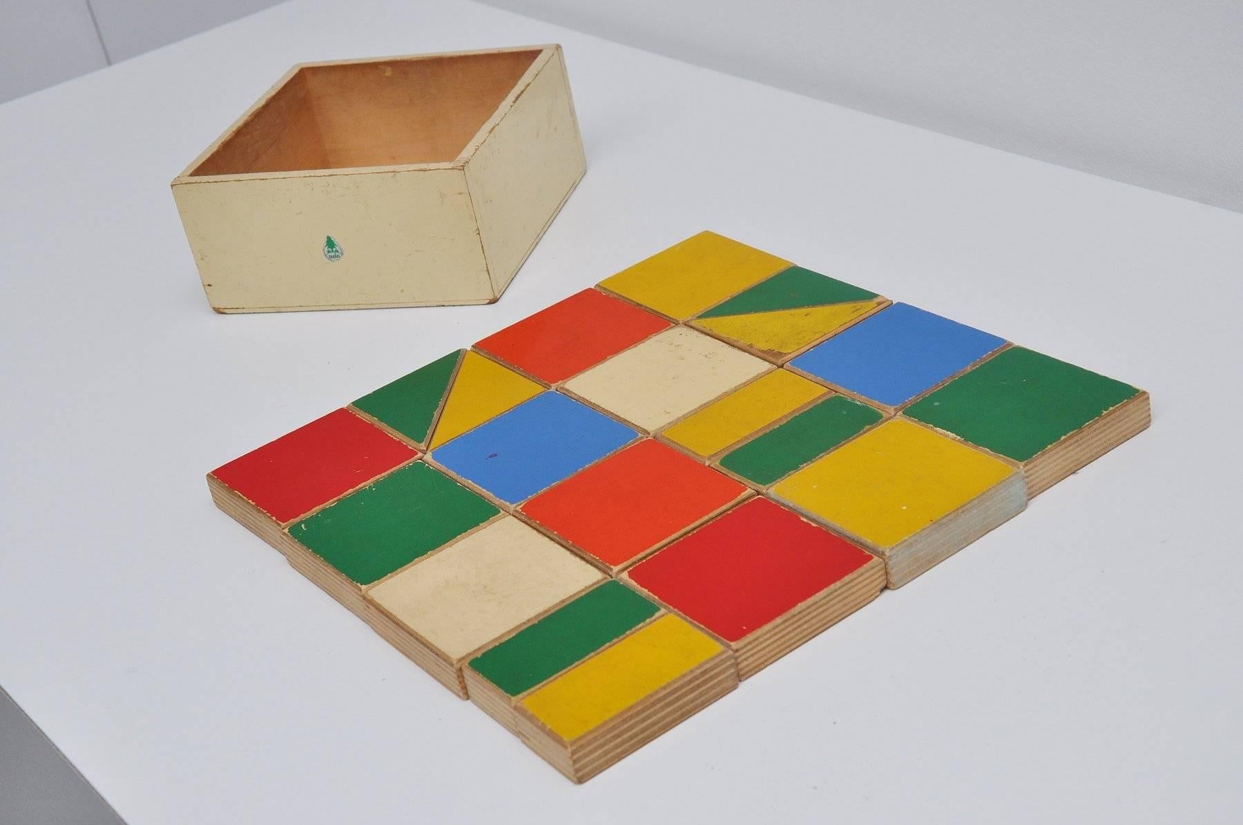 ADO Ko Verzuu Puzzle Box Decorative Kids Toy, 1950 In Good Condition In Roosendaal, NL
