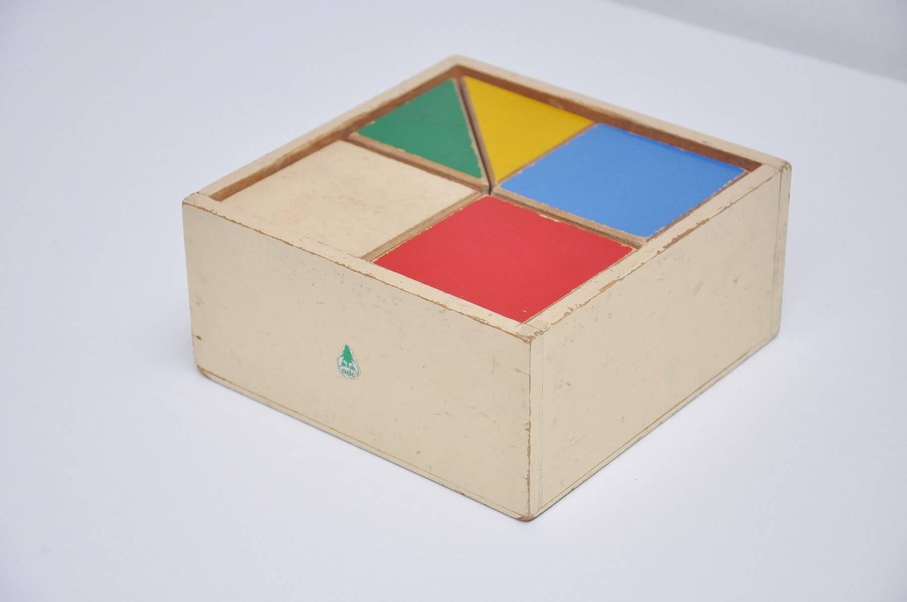 Dutch ADO Ko Verzuu Puzzle Box Decorative Kids Toy, 1950