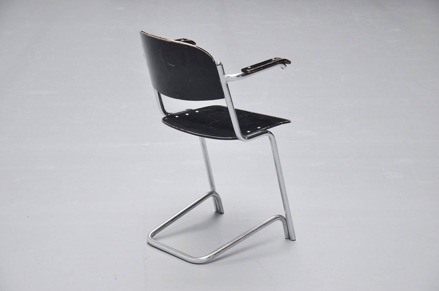 Theo de Wit Armchair for EMS Overschie, 1930 In Good Condition In Roosendaal, NL