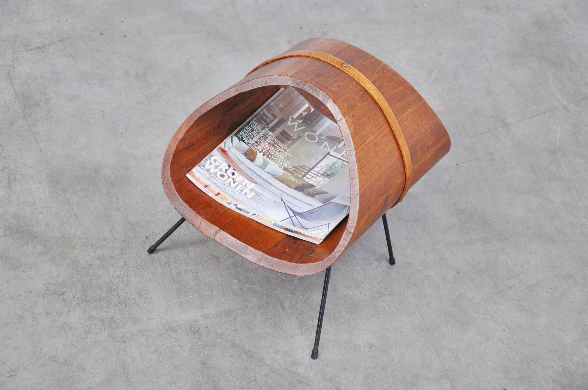 Carl Auböck Magazine Stand, Austria, 1956 In Distressed Condition In Roosendaal, NL