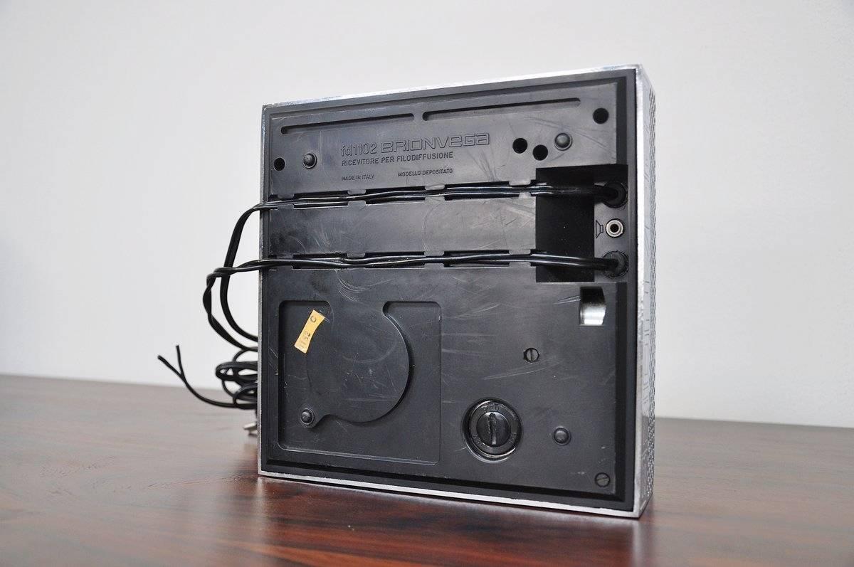 Plated Brionvega FD 1102 Radio by Marco Zanuso and Richard Sapper, 1969