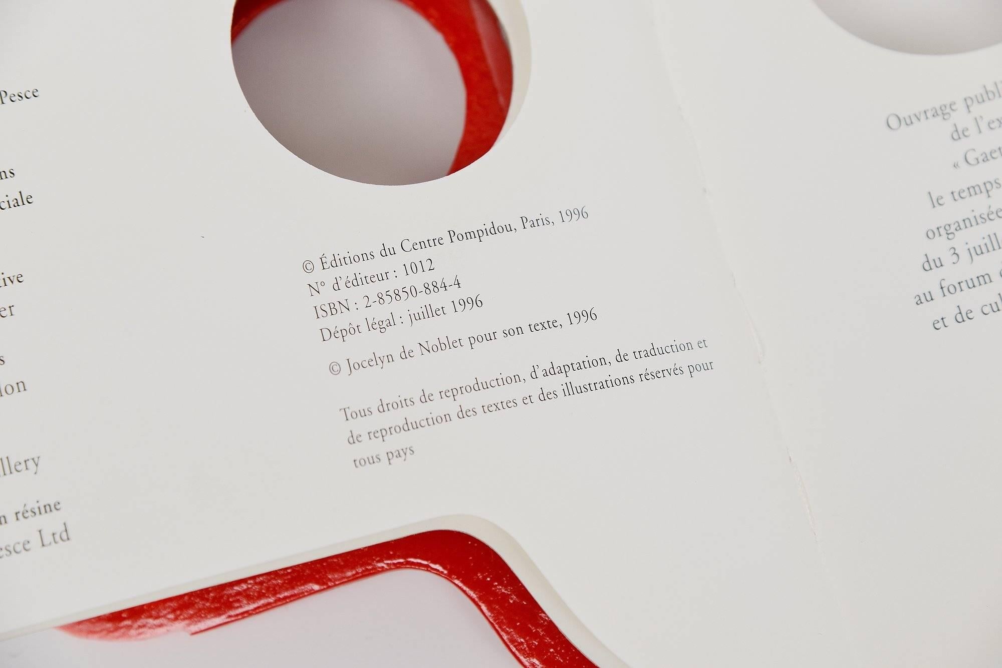 Italian Gaetano Pesce Centre Pompidou Exhibition Book, 1996 For Sale