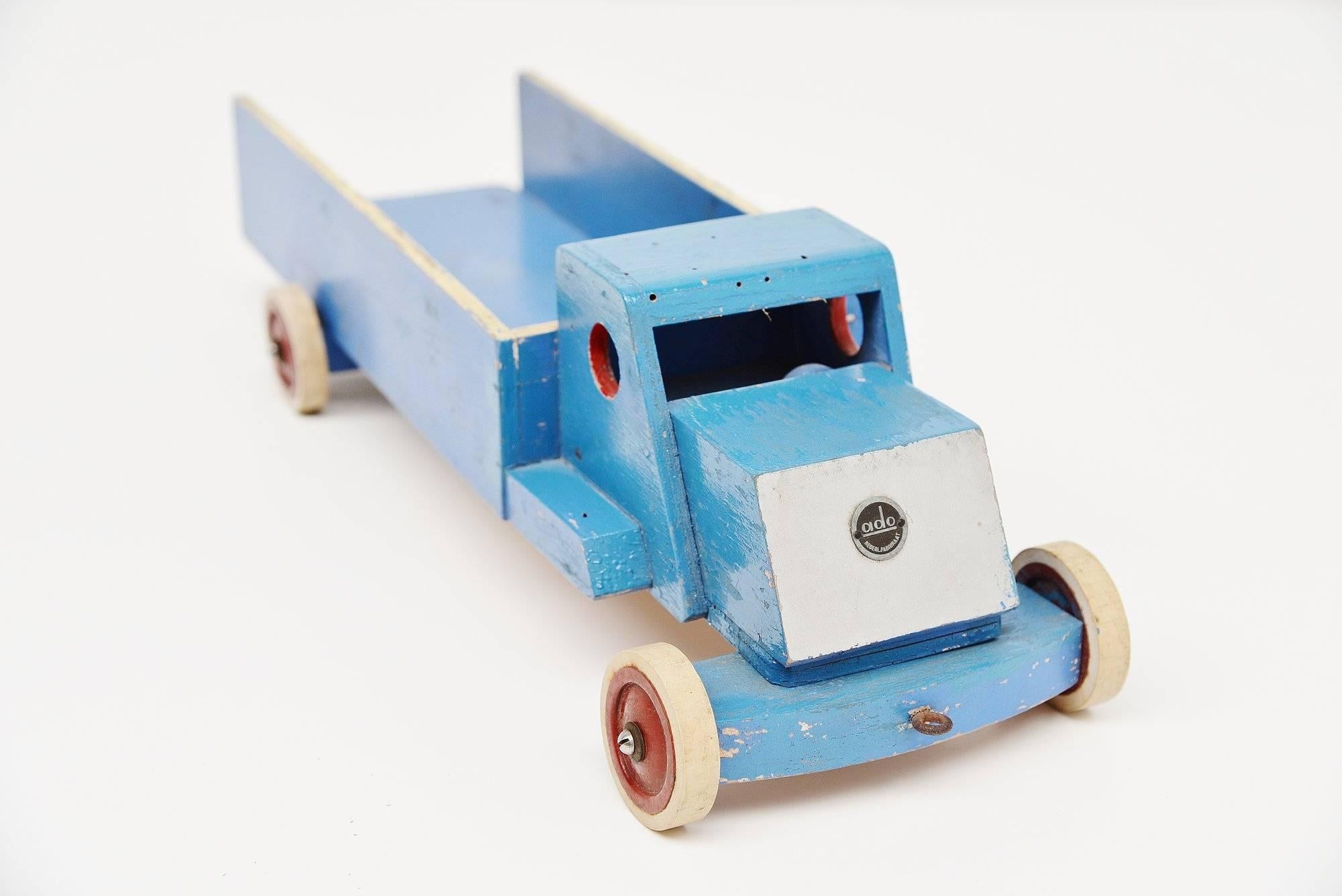 Ado Ko Verzuu Blue Pick-Up Truck Holland, 1940 In Good Condition In Roosendaal, NL