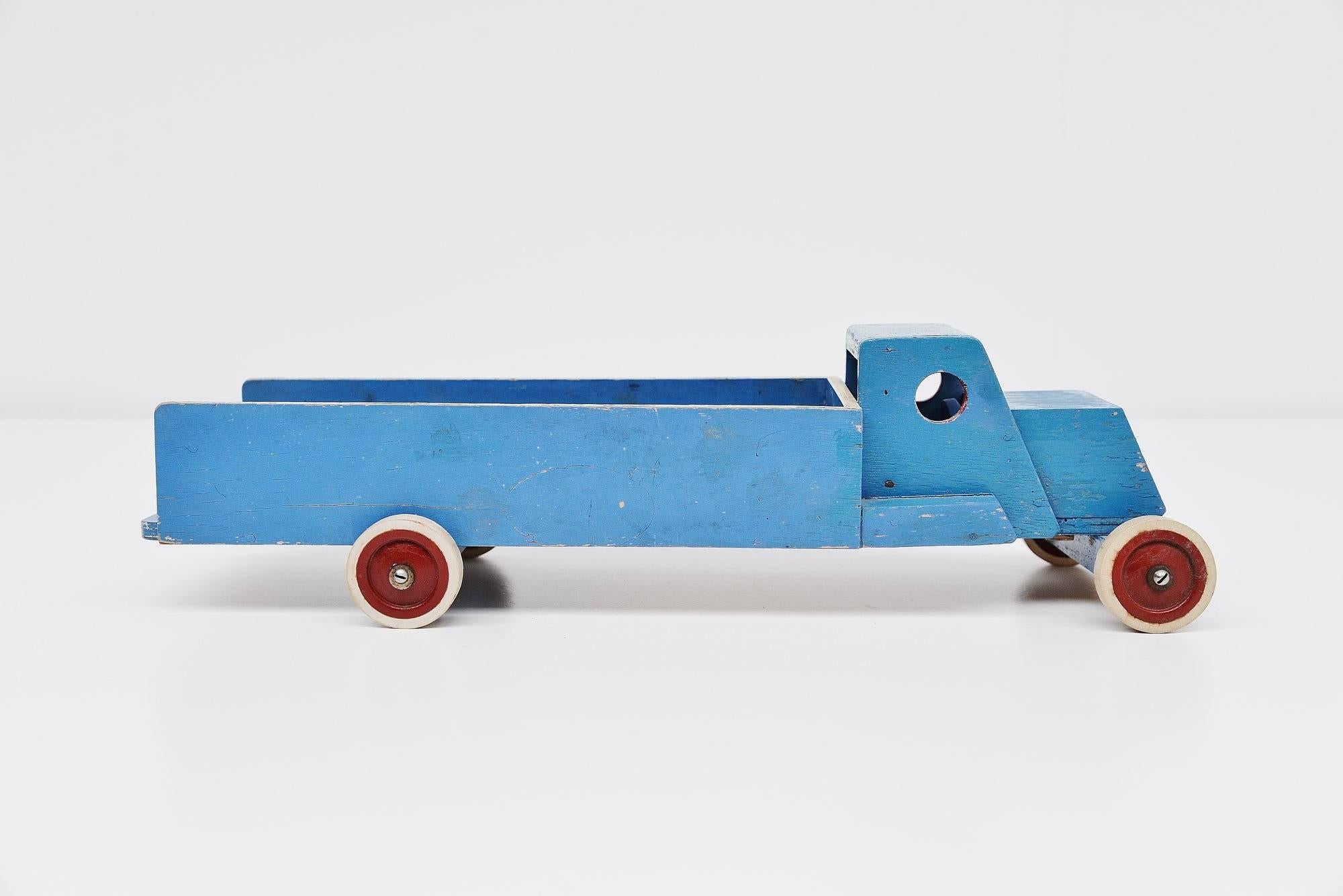 De Stijl Ado Ko Verzuu Blue Pick-Up Truck Holland, 1940